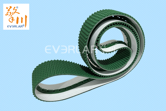 綠色PVC花紋帶加導(dǎo)條耐磨防滑物流行業(yè)快遞分揀機輸送帶擎川定制